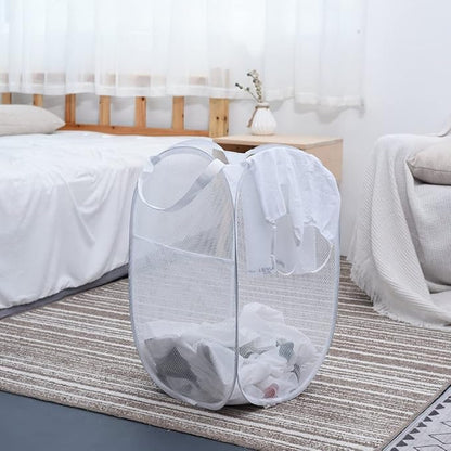 BATTOO Deluxe Strong Mesh Pop up Laundry Hamper Basket - Image 5