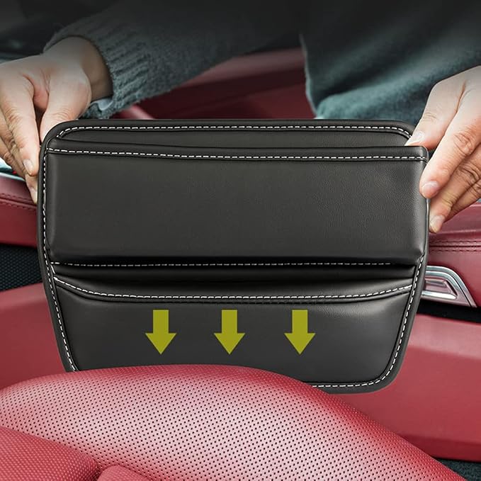 Riloer Car Organizers for Gap Leather Waterproof Car Seat Gap Fillers for Cars - Image 3