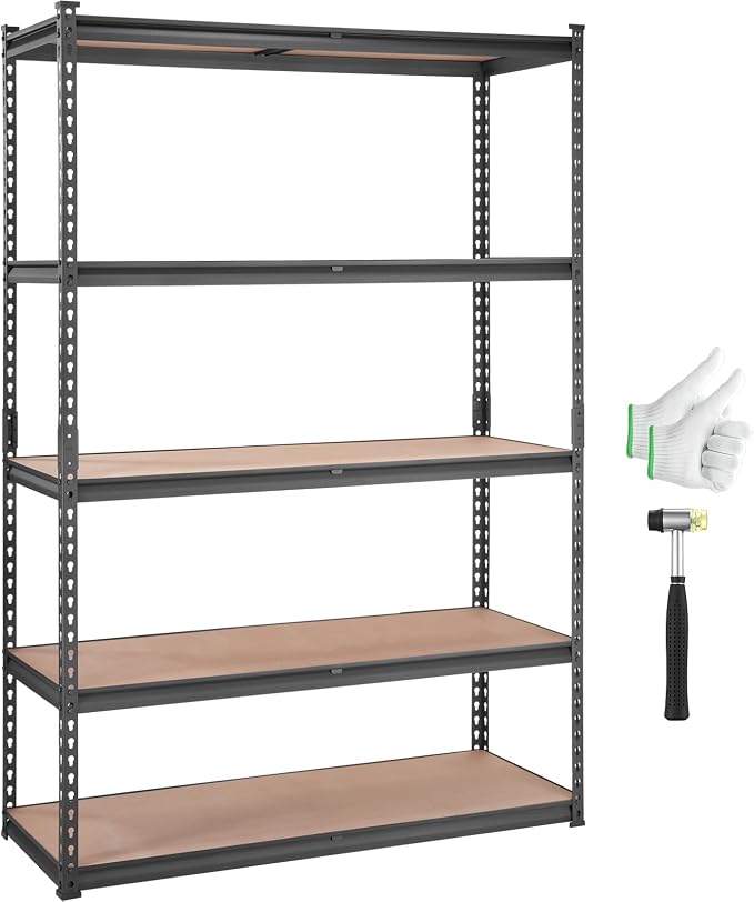VEVOR Storage Shelving Unit, 5-Tier Adjustable, 2000 lbs Capacity, Heavy Duty by VEVOR