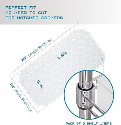 BRIAN & DANY Wire Shelf Liner 13.4" x 23.2", Heavy Duty Shelf Liners - Image 2
