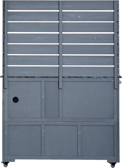 65''H Large Garden Potting Bench, - Image 9