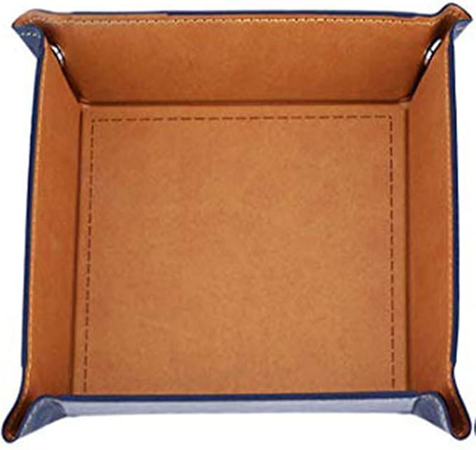siduater Valet Tray Desktop Storage Organizer, Vegan Leather Catchall Tray - Image 9