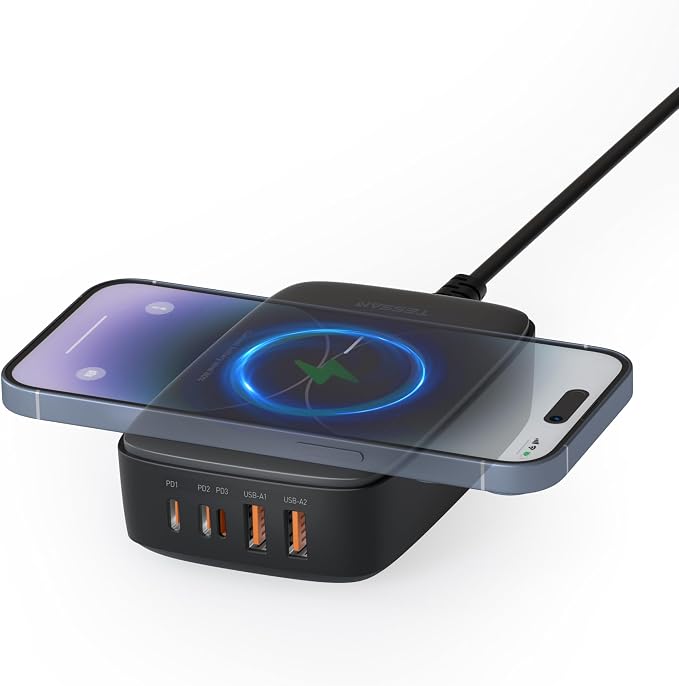 TESSAN 65W 6-in-1 Multi-Port Charging Station by TESSAN