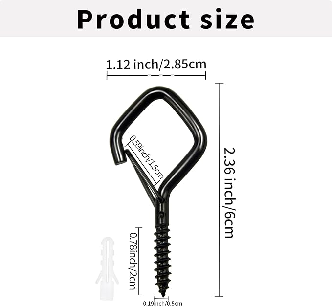 20PCS Eye Screw Hooks for Hanging Heavy Duty - Image 6