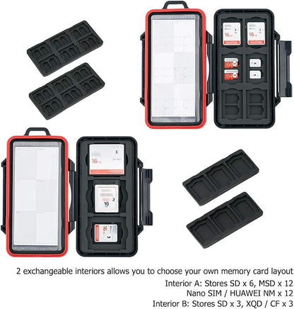PROfezzion 48 Slots Weatherproof Memory Card Carrying Case Holder - Image 3