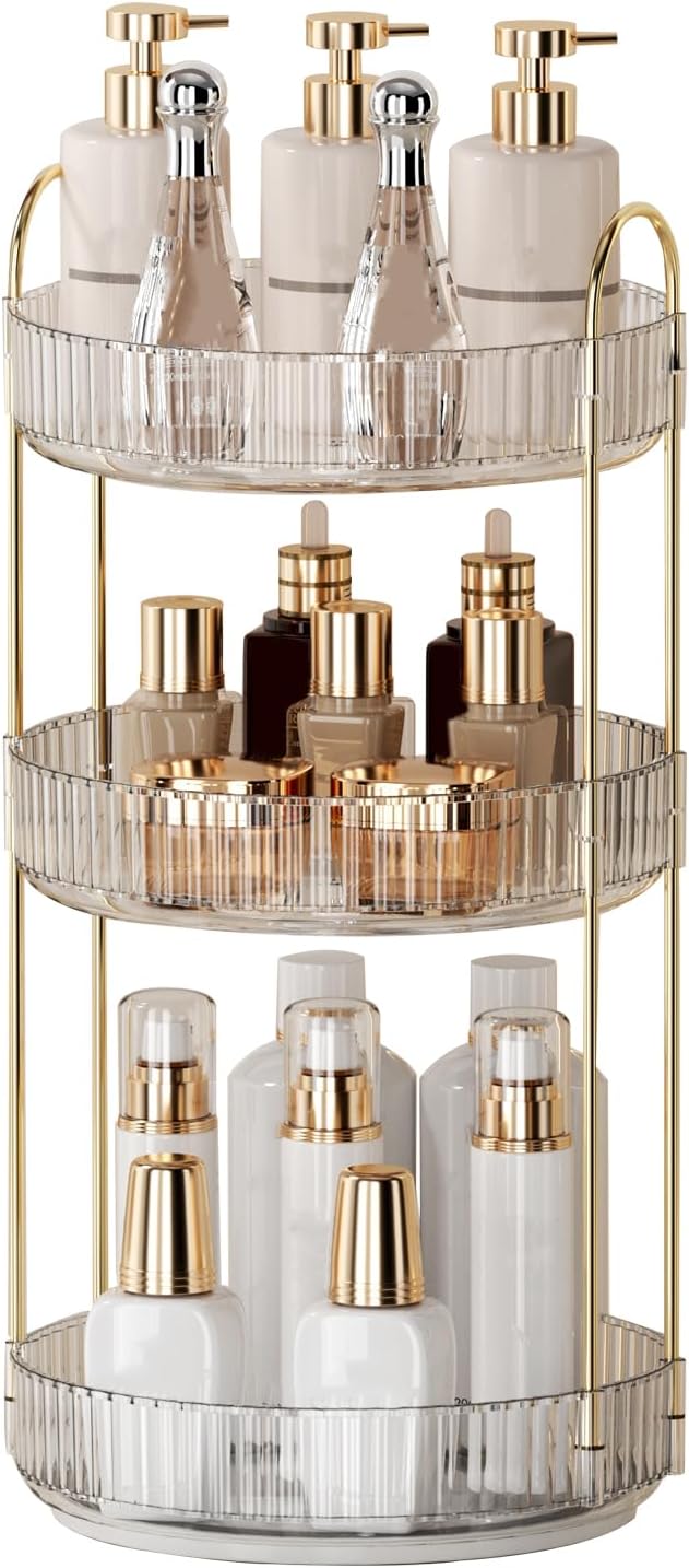 360° Rotating Makeup Organizer for Vanity by SiiMMM
