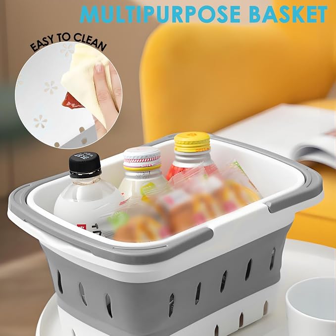 Fammart Portable Shower Caddy Tote – Collapsible Plastic Basket - Image 7