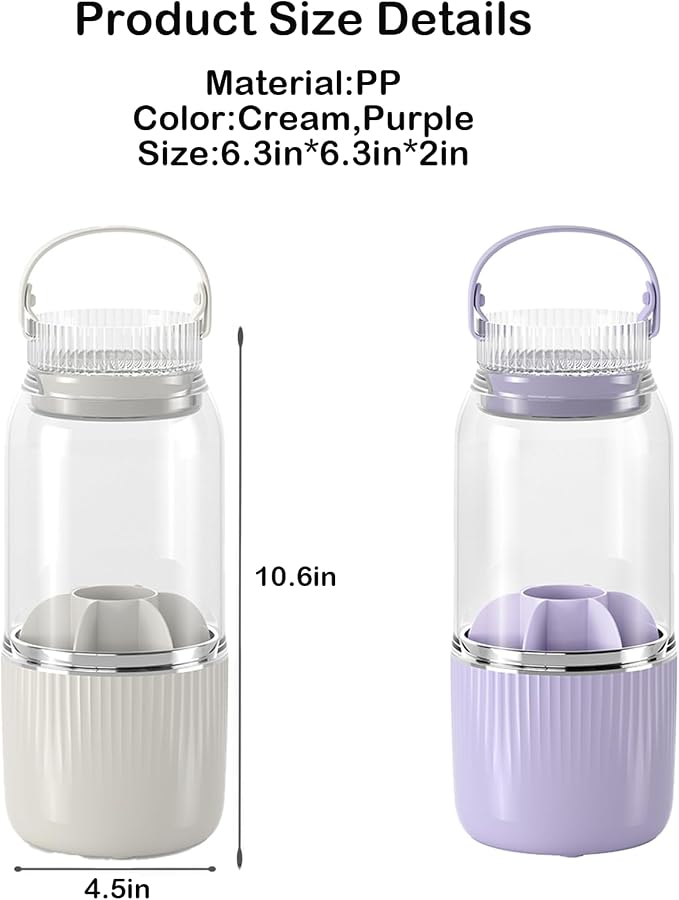 360 Rotating Makeup Brush Holder Organizer, Makeup Brush Holder - Image 6