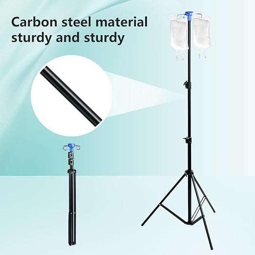 Lefeke IV Pole Portable for Traveling, Adjustable IV Stand - Image 6