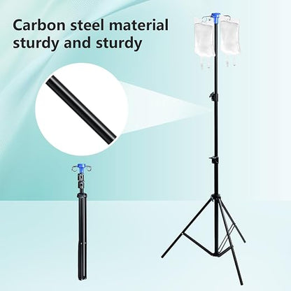 Lefeke IV Pole Portable for Traveling, Adjustable IV Stand - Image 6