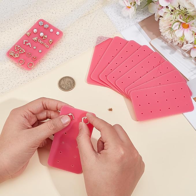 OLYCRAFT 18Pc Portable Earring Display Card - Image 3