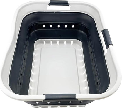 SAMMART 42L Collapsible Plastic Laundry Basket by SAMMART