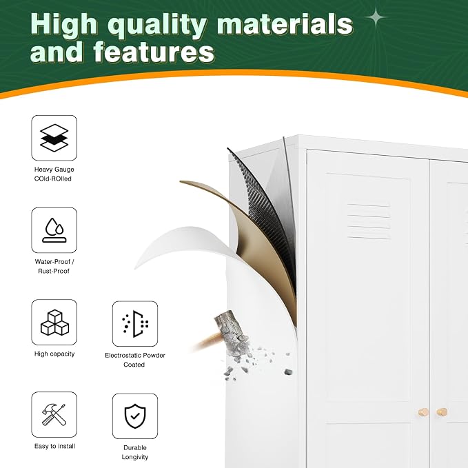 Letaya White Storage Cabinet - Image 4