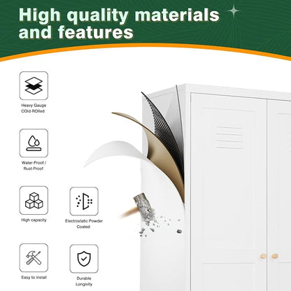 Letaya White Storage Cabinet - Image 4