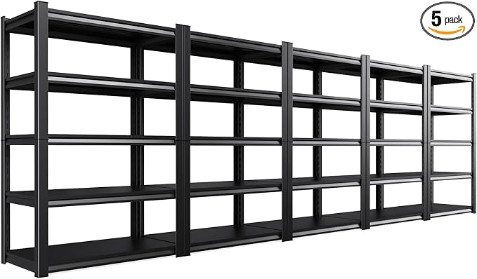 5-Pack Heavy Duty Garage Shelving by CreatingaComfortableLiving