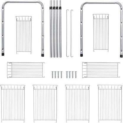 FlagShip 2 Tier Under Sink Organizers and Storage Rack Expandable Cabinet Shelf - Image 9