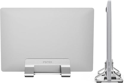 Aluminum Vertical Laptop Stand Dock Holder, Adjustable Slot Width 12-42mm - Image 7
