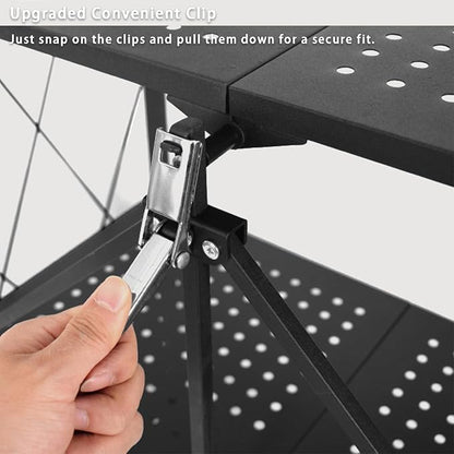 Life Hacks 2pcs 4-Tier Foldable Shelves - Image 4