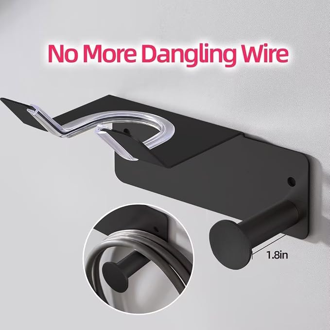 Hair Dryer Holder, Hair Dryer Holder Wall Mounted, Self Adhesive Blow Dryer - Image 4
