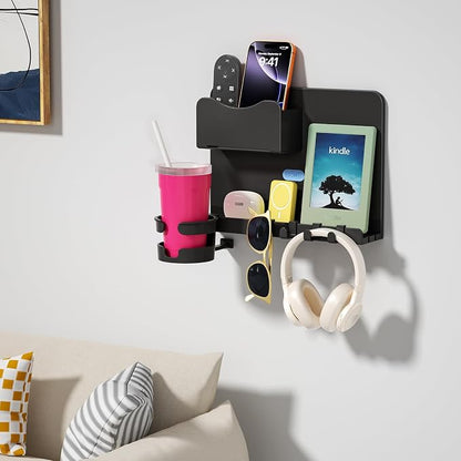 Floating Shelves for Bedside Shelf, Stick On Accessories Organizer, Wall Mount - Image 8
