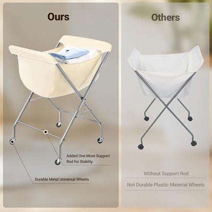 ELYKEN Collapsible Laundry Cart - Image 9