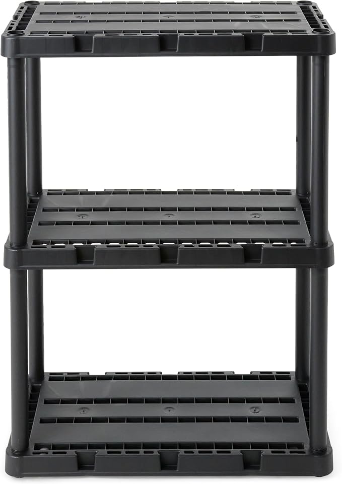 Gracious Living 3 Shelf Knect-A-Shelf Solid Light Duty Storage Unit 3-Shelf - Image 8