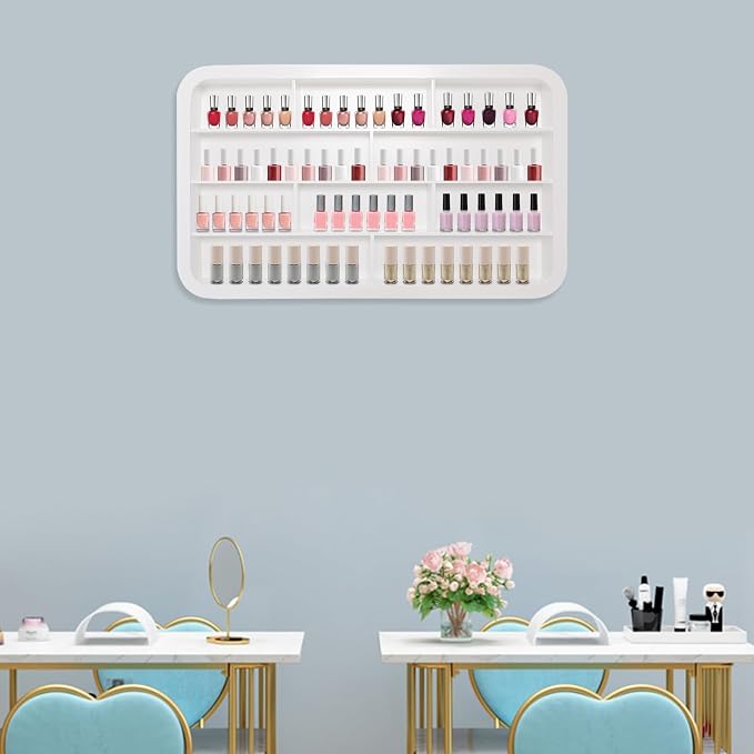 Wall Mounted Nail Polish Racks 4 Tier Hanging Nail Polish Storage Holder - Image 7