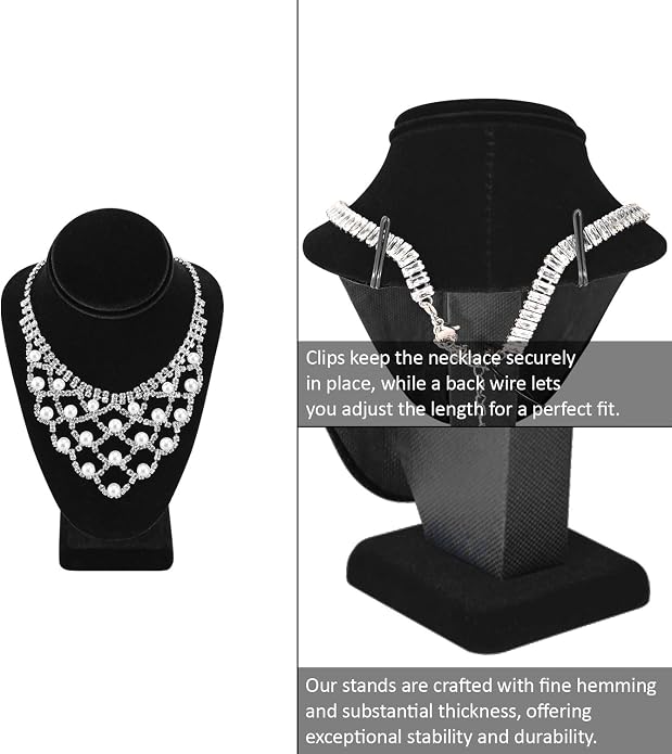 MOOCA Jewelry Display Set, Necklace Display Bust, Earring Organizer, Ring - Image 4