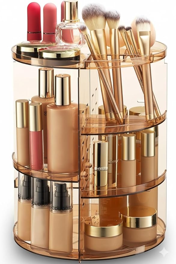 Masirs 360 Rotating Makeup Organizer by Masirs