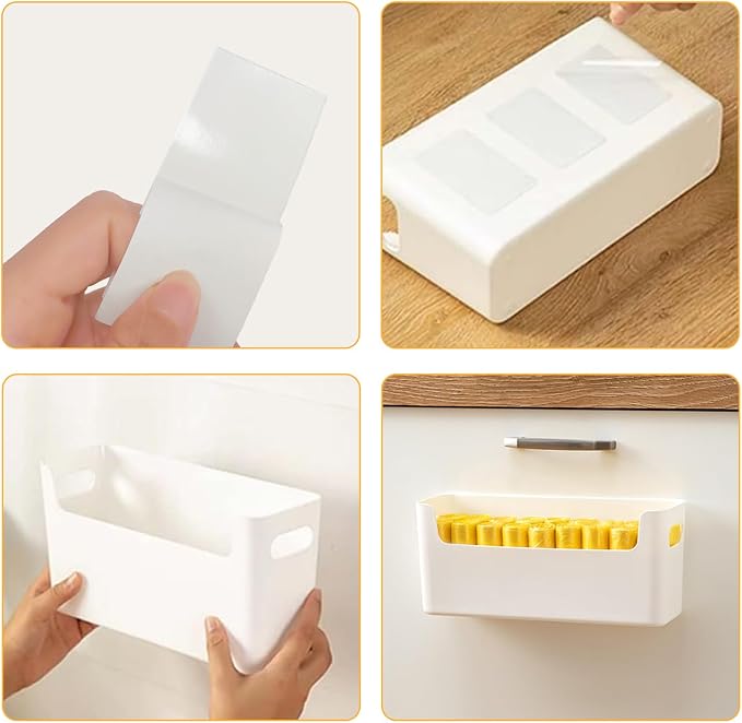2 Pack Cabinet Organizer Storage, Adhesive Over Cabinet Door Organizer - Image 7