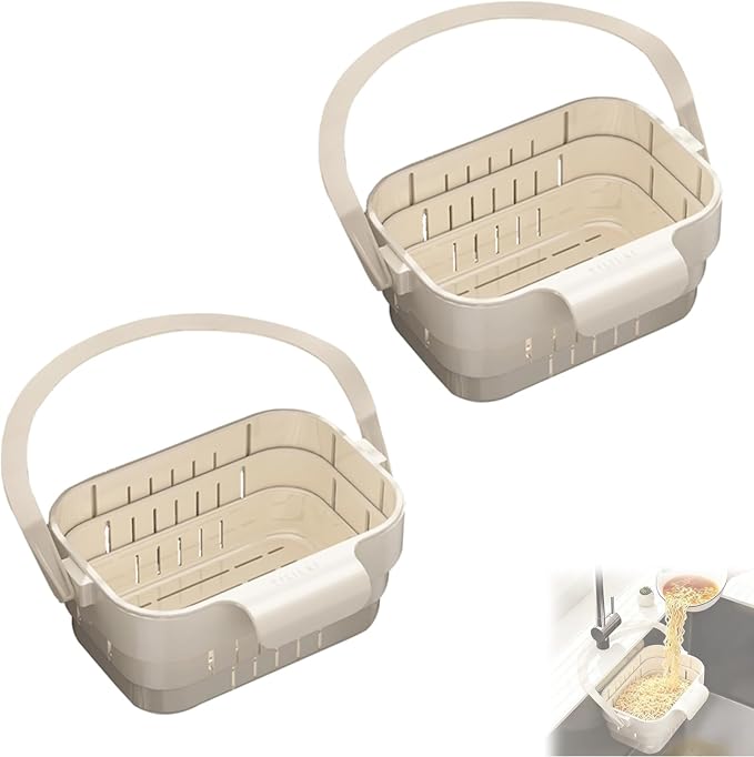 Foldable Hanging Kitchen Sink Drain Basket, No-Drill Hanging Food Catcher by Unknown