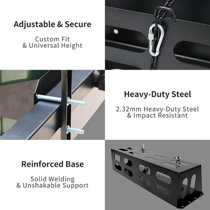 Dual Jerry Gas Cans Holder Rack - Image 3