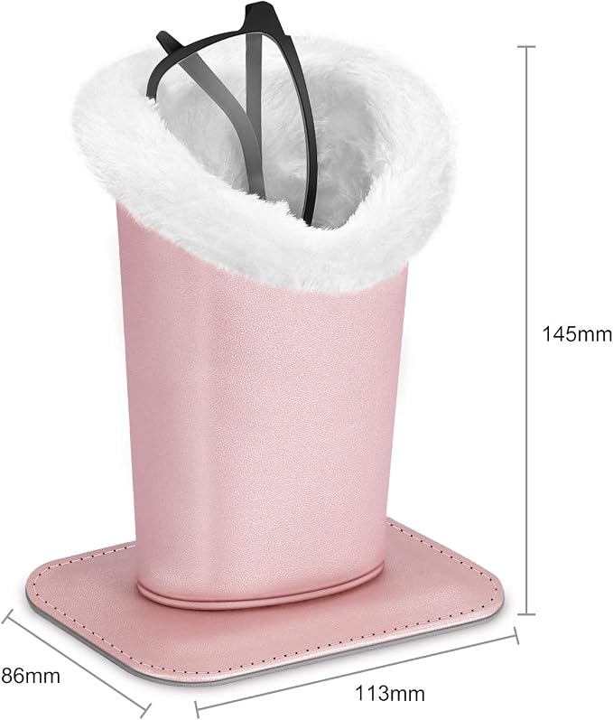 Fintie Plush Lined Eyeglasses Holder, Glasses Stand Case, Anti-scratch Glasses - Image 2