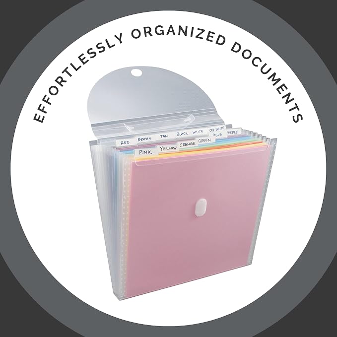 Advantus Expandable Paper Organizer, Accordion File Organizer, Important - Image 6
