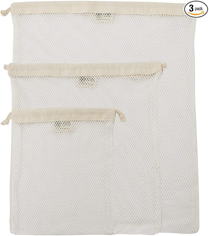 Simple Ecology Organic Cotton Mesh Laundry Bag; Machine Washing Bags by Simple+Ecology