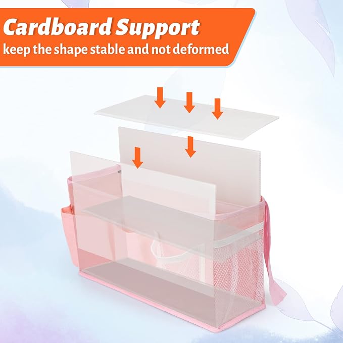 Loghot Bedside Caddy/Bedside Storage Bag Hanging Organizer - Image 4