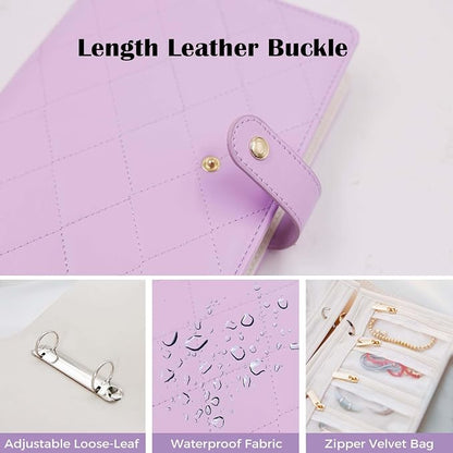Travel Jewelry Organizer Case ， Portable Jewelry Organizers Storage Book - Image 5
