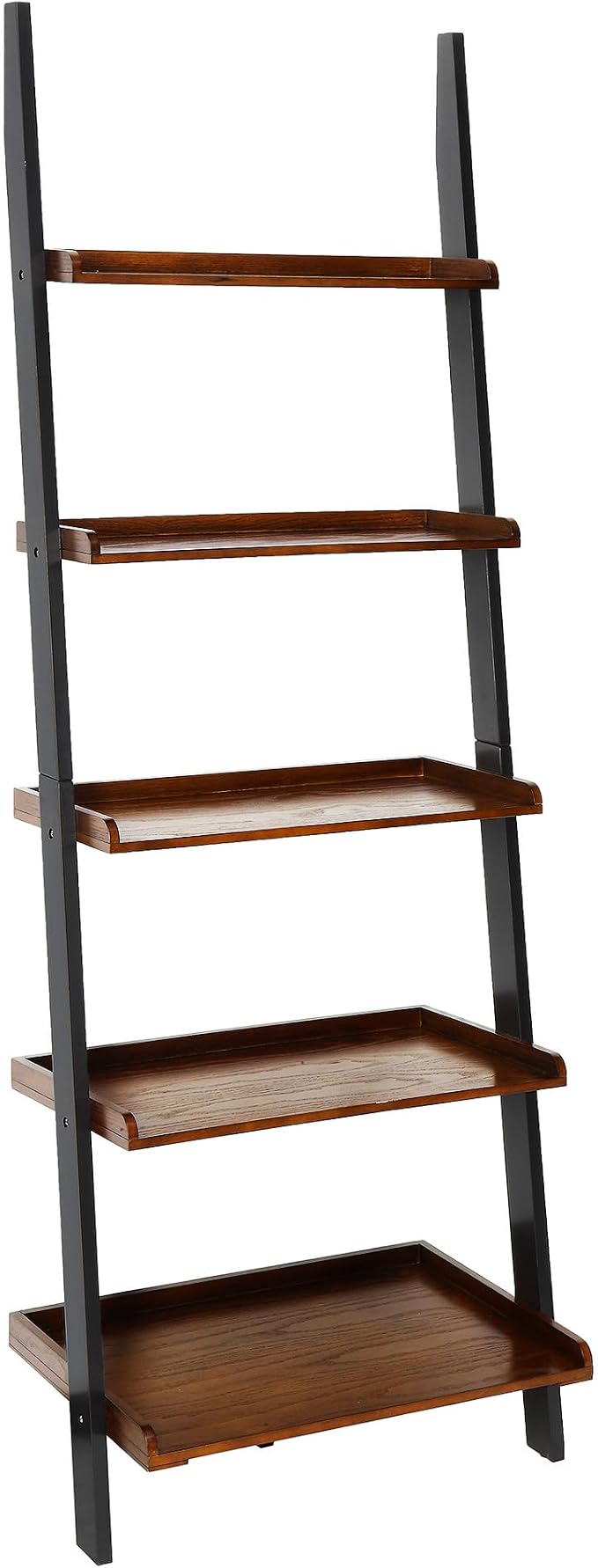 Convenience Concepts French Country Bookshelf Ladder, Dark Walnut / Black by ConvenienceConcepts
