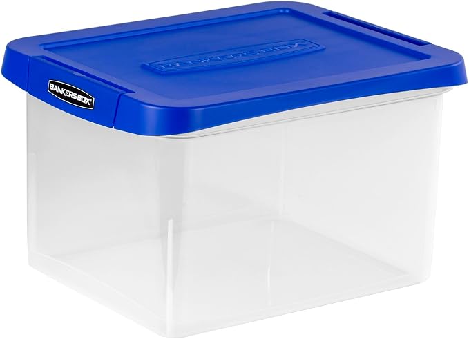 Bankers Box Heavy-Duty Plastic File Box, Letter/Legal | Protect letter/legal by BankersBox