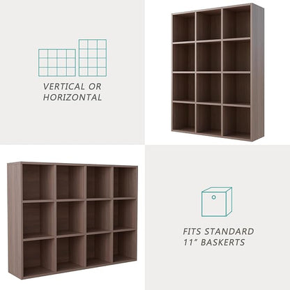 12-Cube Storage Shelf Bookcase - Image 4