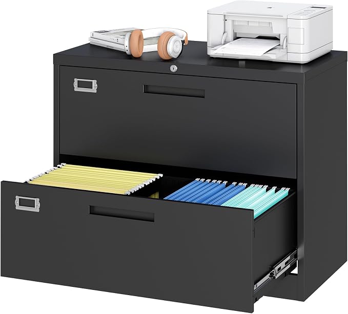 2 Drawer File Cabinet, Lateral Filing Cabinets by PEUKC