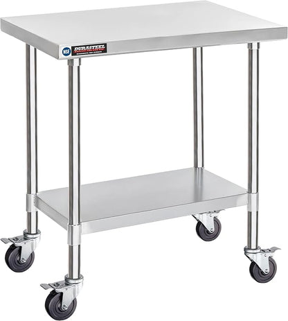 DuraSteel 30x36 NSF Stainless Steel Cart Work Table by DuraSteel