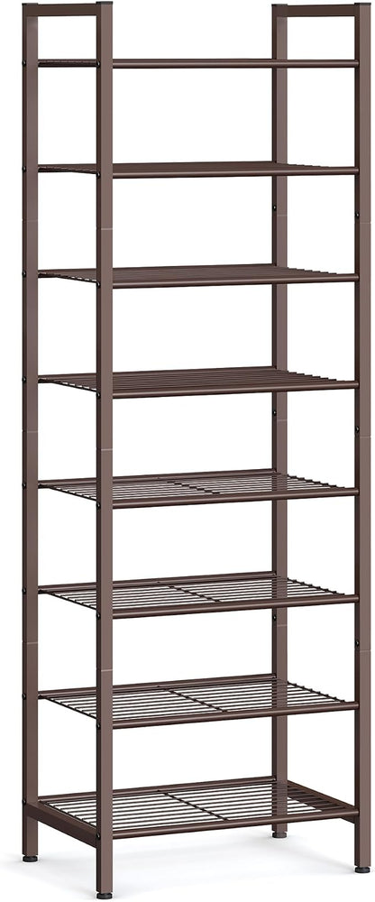 SONGMICS Metal Shoe Rack, Free Standing Shoe Organizer by Unknown