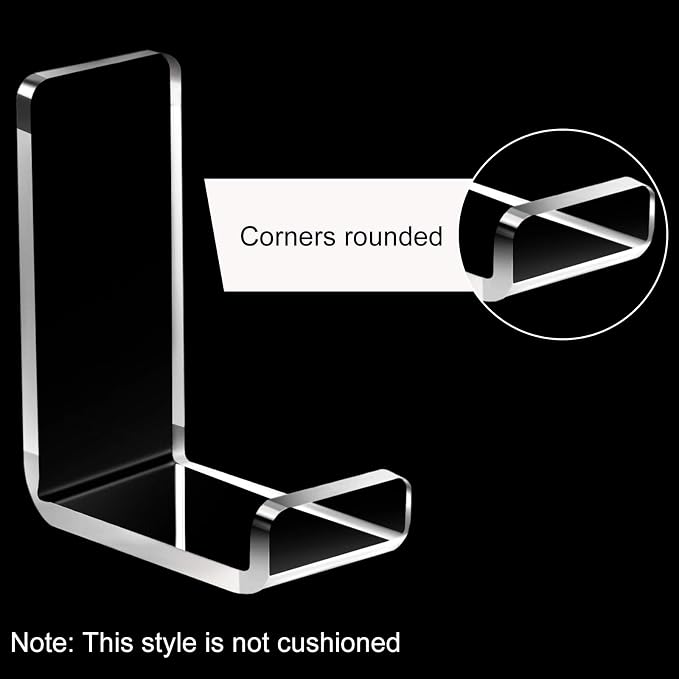 Weewooday 4 Pieces Headphone Hanger Headset Stand Holder Adhesive Wall Mount - Image 3