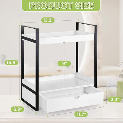 2-Tier Wooden Counter Shelf - Image 3
