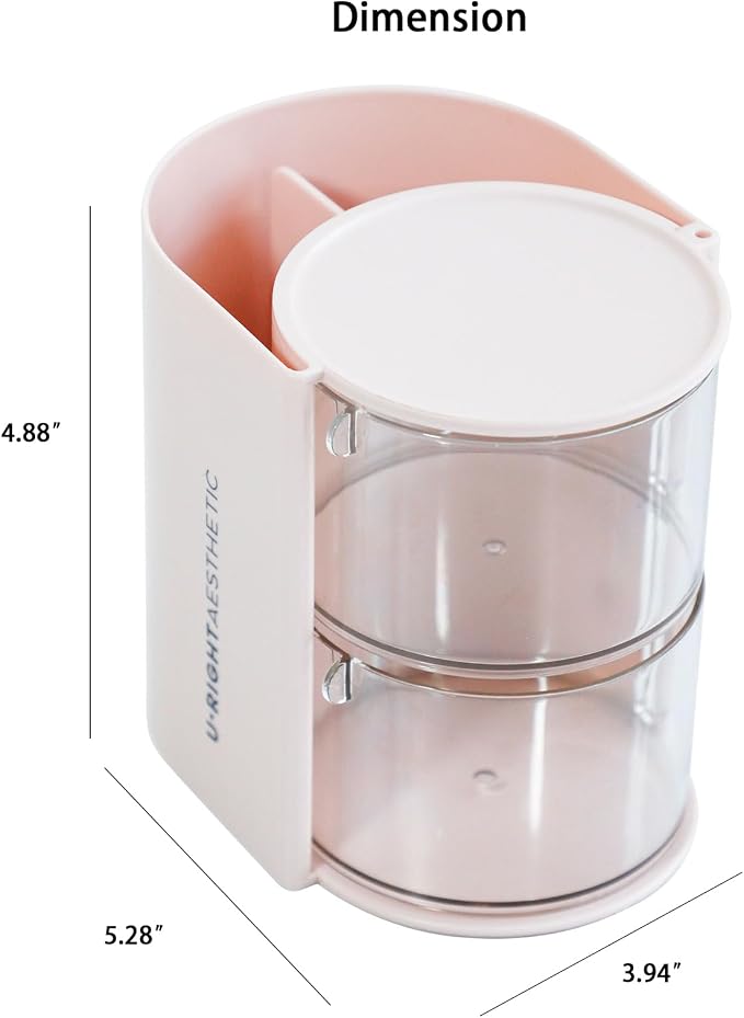 FABROK 2-Layer Clear Hair Accessories Organizer - Image 2