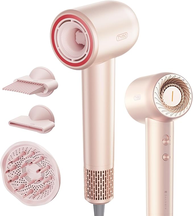 Blow Dryer with Comb, TYMO AIRHYPE Compact 200 Million lonic Hair Dryer with by TYMOFashionTech