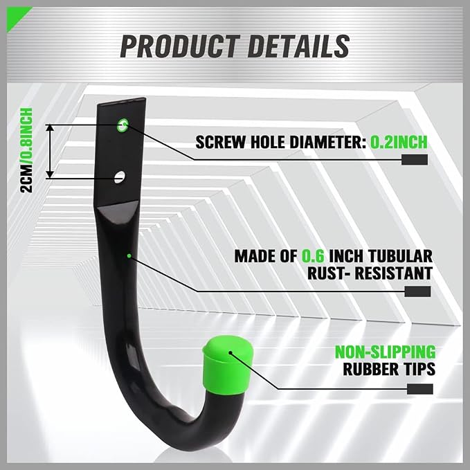 SWANLAKE Heavy Duty Garage Storage Utility Hooks, Utility Hooks - Image 3