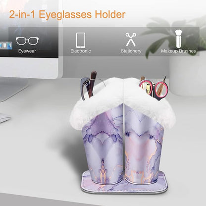 Fintie Plush Lined Double Eyeglasses Holder - Image 3