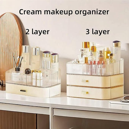 Makeup Organizer with Drawers Stackable Skincare Cosmetic Makeup organization - Image 7